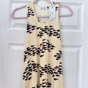 NWT Ava Sky girls mini dress Jimi Macadamia Fish sz 8 NEW